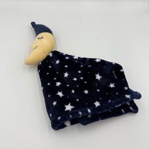 HB Moon Stars Blue White‎ Yellow Plush Lovey 14" x 14"